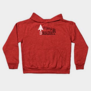 merry and bright Kids Hoodie